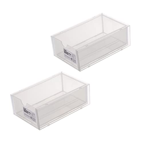 DRESSOOS 2Er-Box Aufbewahrungskiste Desktop-Organizer Aufbewahrungskorb für Spielzeug schreibtischgestell tischregal schreibtisch Aufbewahrungsbehälter Plastikbehälter pp von DRESSOOS