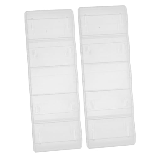 DRESSOOS Tablett Poker Chips 2er Set Poker Chip Boxen Transparente Für 100 Mit Deckel Praktische Chips Organizer Für Texas Hold'em Und Kartenspiele von DRESSOOS