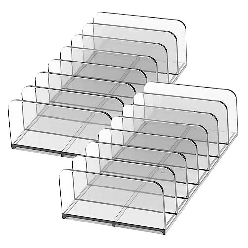 DRESSOOS 2stücke Transparente Aufbewahrungsbox Für Make-up Geteilter Lidschatten Organizer Aus Hochwertigem Material Für Effektive Kosmetiklagerung Für Schminktisch Und Büro von DRESSOOS