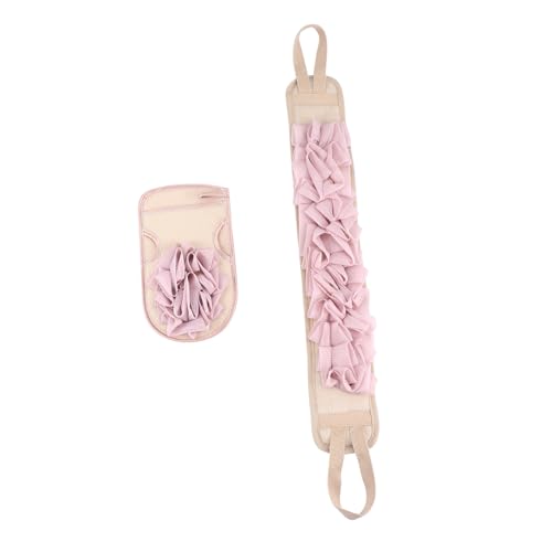 DRESSOOS 2-teiliges Peeling-set Für Den Körper Badetuch Rücken-duschhandschuh Robustes Badetuch Aus Polyester-baumwolle Für Die Entspannung Im Spa von DRESSOOS