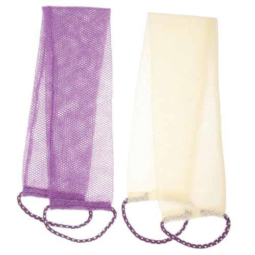 DRESSOOS 2stücke Peeling Körperwäscher Dusch Tuch Bade Waschen Handtuch Dusche Wäscher Zubehör Rückenschrubber Körperpeelingtuch Peeling Rückenhandtuch von DRESSOOS
