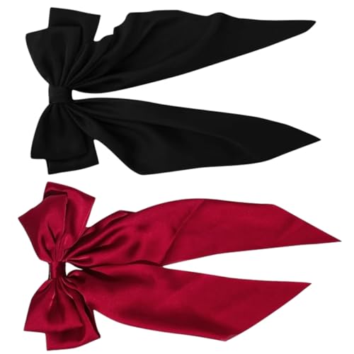 DRESSOOS Haarspangen-set Für Mädchen 2-teilig Schleife Haarnadel Für Frauen Haarschleifen Für Frauen Und Mädchen Bequeme Federclips von DRESSOOS