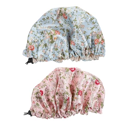 DRESSOOS Damen Hüte Haarduschhaube 2st Doppellagige Schlummertrunk Für Kinder Schlafhaube Baby Rutschfest Rapunzel Polyester Kinderhüte Turbanmützen Für Damen von DRESSOOS