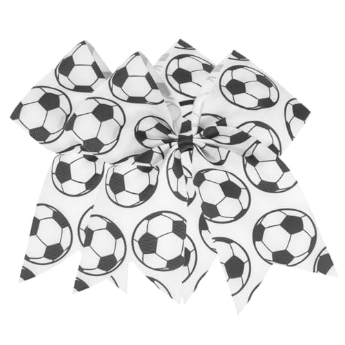 DRESSOOS 2stücke Fußball-haarschleife Für Mädchen Elastische Haargummis Mit Fußballschnur Für Partys Schulaktivitäten Und Feiertage Hübsch Und Praktisch von DRESSOOS