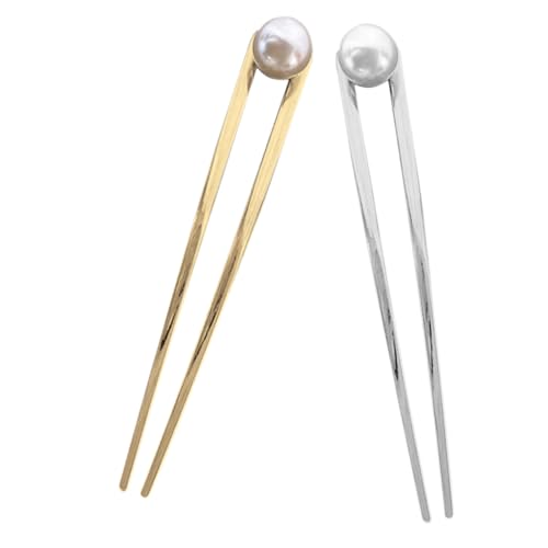 DRESSOOS 2stücke Haar Gabeln Mädchen Haar Pins Frauen Brötchen Sticks Vintage Hochsteckfrisur Zubehör von DRESSOOS