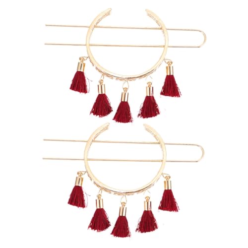 DRESSOOS 2stücke Vintage Haarnadeln Mit Blumen-quaste Haarnadeln Für Frauen Und Mädchen Haarschmuck Mit Blumen-dekoration Für Modische Haar Styling von DRESSOOS