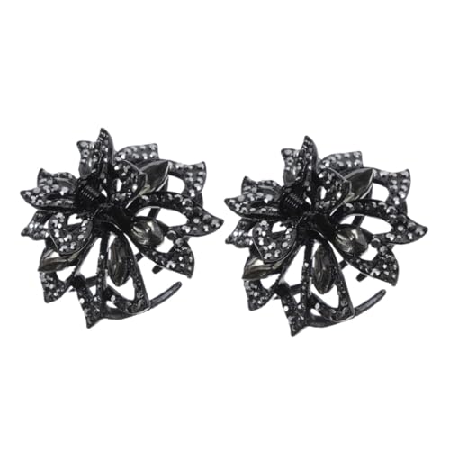 DRESSOOS 2stücke Haarklammern Für Damen Wasserfall Haarschmuck Mit Strass Stilvolle Und Vielseitige Haarclips Für Dünnes Und Dickes Haar Für Besondere Anlässe Und Täglichen Gebrauch von DRESSOOS