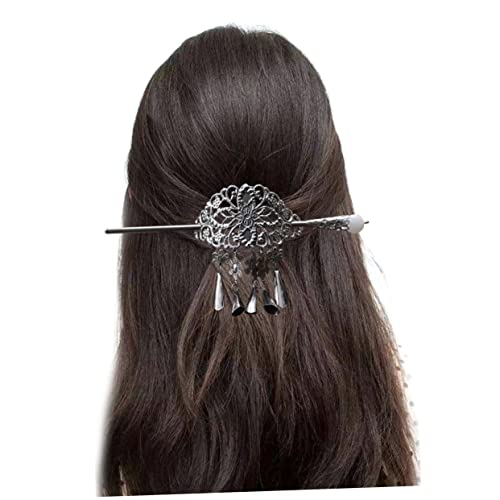 DRESSOOS 2St Haarspangen für Damen Frauenhaare gotische Haarspangen retro haarspange hair pin haarschmuck Tiara Vintage Haarnadel Frauen-Haarnadel Quaste Kopfbedeckung die Hexe Fräulein von DRESSOOS