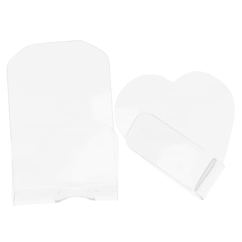 DRESSOOS 2stücke Transparente Kosmetikpaletten Für Maniküre Zum Lackieren Von Nägeln Und Eyeliner-mischen Acryl-handmischschalen Für Heimwerker Und Nagelstudios Display-paletten Für von DRESSOOS