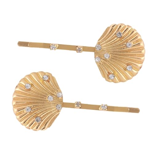 DRESSOOS 2 Stücke Shell Haar Clip Strass Intarsien Legierung Haarspange Für Frauen Party Festival DRESSOOS 2 Stücke Shell Haar Clip Strass Intarsien Legierung Haarspange Für Frauen Party Festival von DRESSOOS