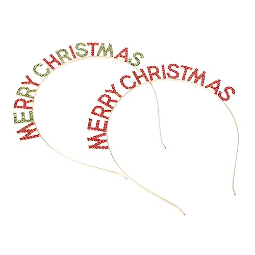DRESSOOS 2St Weihnachtsstirnband weihnachtsfeier liefert Frohe Weihnachten Haarreifen Rot weihnachts haarreif fasching haarreif deko Haarband einzigartige Weihnachtskopfbedeckung Legierung DRESSOOS 2St Weihnachtsstirnband weihnachtsfeier liefert Frohe Weihnachten Haarreifen Rot weihnachts haarreif fasching haarreif deko Haarband einzigartige Weihnachtskopfbedeckung Legierung von DRESSOOS