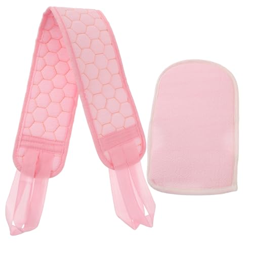 DRESSOOS 2Stücke Peeling Badetuch Teiliges Backwäscher und Peeling Handschuh für Effektive Körperreinigung zur Haut für Entspannende Badeerlebnisse von DRESSOOS