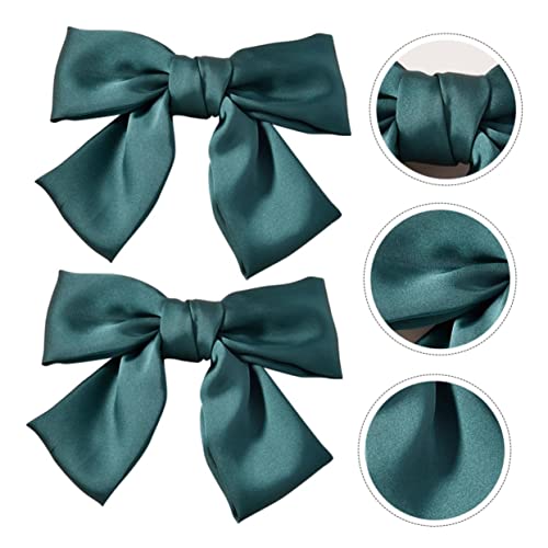 DRESSOOS Süße Haarnadel mit Schleife Damen-Haarspange 2er-Pack Haar-Accessoires für Mädchen Haarnadel aus Seidenmaterial für Partys Alltag DRESSOOS Süße Haarnadel mit Schleife Damen-Haarspange 2er-Pack Haar-Accessoires für Mädchen Haarnadel aus Seidenmaterial für Partys Alltag von DRESSOOS