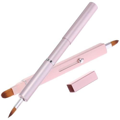 DRESSOOS 2er-pack Einziehbare Lippen-make-up-pinsel Für Frauen Lippenstift-lippenpinsel Weiche Flexible Borsten Tragbarer Lipgloss- Lippenstift-applikatorstäbe Make-up-tool von DRESSOOS