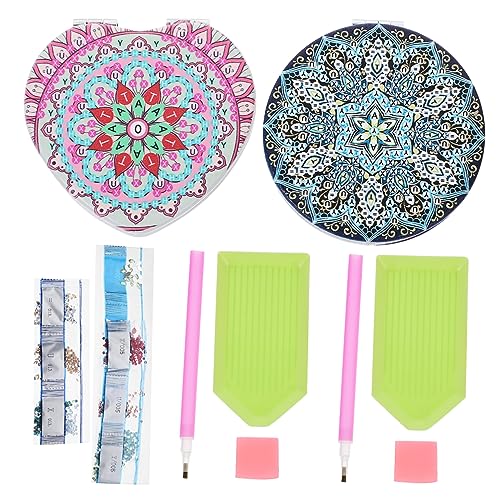 DRESSOOS 2sätze Faltbarer Kosmetikspiegel Dekorativer Doppelseitiger Make-up Spiegel Mit Rhinestone-muster Für Reisen Und Zuhause Tragbar Und Elegant DRESSOOS 2sätze Faltbarer Kosmetikspiegel Dekorativer Doppelseitiger Make-up Spiegel Mit Rhinestone-muster Für Reisen Und Zuhause Tragbar Und Elegant von DRESSOOS