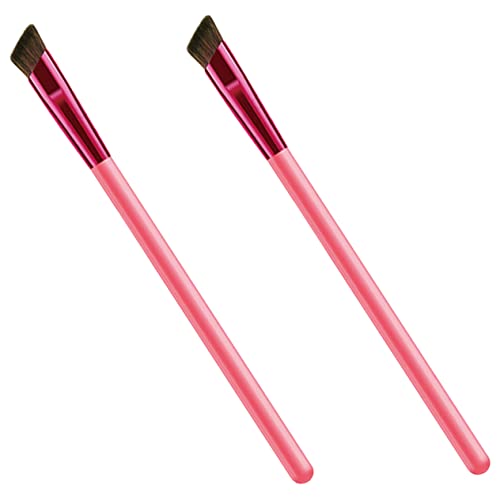 DRESSOOS 2stücke Augenbrauenpinsel Abgewinkelt Für Frauen Eyeliner Schönheit Werkzeuge Kosmetik Tools Make up Pinselset Augenbrauen Make up Concealer Pinsel von DRESSOOS