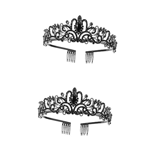 DRESSOOS 2st Brautkrone Braut-hochzeits-stirnband Braut Haarschmuck Hochzeitsdekoration Lotus Teelichthalter Strass-kopfschmuck Haarschmuck Für Die Hochzeit Tiara Mit Kamm Black Legierung DRESSOOS 2st Brautkrone Braut-hochzeits-stirnband Braut Haarschmuck Hochzeitsdekoration Lotus Teelichthalter Strass-kopfschmuck Haarschmuck Für Die Hochzeit Tiara Mit Kamm Black Legierung von DRESSOOS