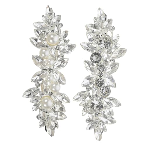 DRESSOOS 2stücke Strass-haarklammern Für Damen Elegante Haarschmuck Für Hochzeiten Und Besondere Anlässe Glitzernde Haaraccessoires Für Stilvolle Frisuren von DRESSOOS