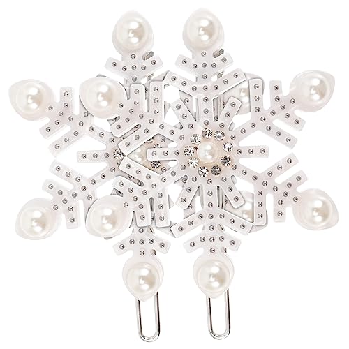 DRESSOOS 2stücke Schneeflocken Haarclips Für Hochzeiten Partys Und Alltag Elegante Accessoires Für Frauen Für Besondere Anlässe Und von DRESSOOS