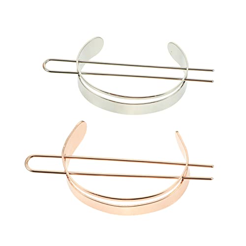 DRESSOOS 2st Haarverlängerungen Schließe Haarspangen Männer Haarschmuck Für Mädchen Essstäbchen Für Haare Retro-haarstäbchen Föhnbürste Haarstäbchen Für Brötchen Verschlüsse Legierung von DRESSOOS
