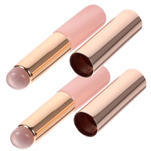 DRESSOOS Schminkpinsel 2st Lippenbürste -applikatorstäbe Lippenpinsel Für Damen Make-up-pinsel Für Frauen Lippenapplikator Aus Silikon Lippenstäbe Lippen-make-up Werkzeug Concealer Metall von DRESSOOS