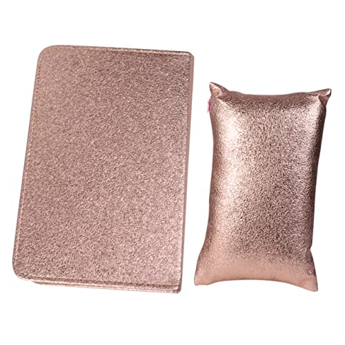 DRESSOOS 2stücke Maniküre Kissen Handpolster Aus Pu-leder Faltbar Für Gold Handauflage Für Professionelles Nageldesign von DRESSOOS