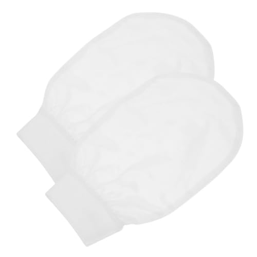DRESSOOS 2stücke Badehandschuhe Hautpeelinghandschuhe Wiederverwendbar Duschzubehör Körper Schrubben Mitts Dusche Fäustlinge Mädchen Peeling Handschuhe von DRESSOOS
