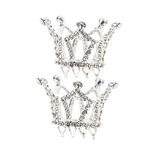 DRESSOOS 2stücke Haarschmuck Alloy Krone Für Mädchen Für Geburtstagsfeiern Und Bühnenaufführungen Und Langlebig von DRESSOOS