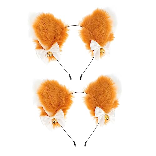 DRESSOOS 2stücke Katzenohren Haarreif Mit Glöckchen Lustiges Cosplay Zubehör Für Halloween Und Tierkostüme Für Partys Karneval Und Geburtstagsfeiern DRESSOOS 2stücke Katzenohren Haarreif Mit Glöckchen Lustiges Cosplay Zubehör Für Halloween Und Tierkostüme Für Partys Karneval Und Geburtstagsfeiern von DRESSOOS