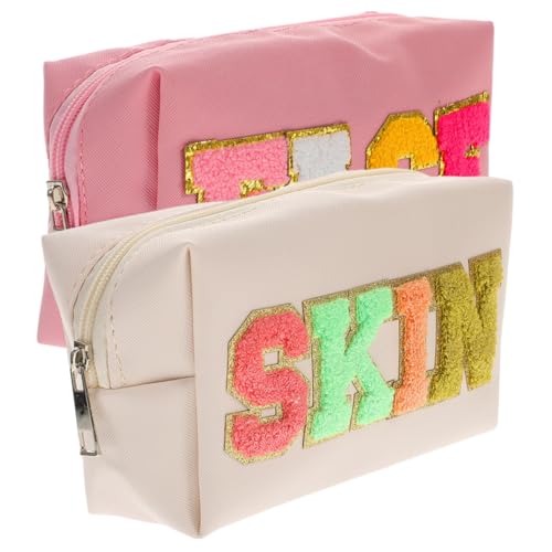DRESSOOS 2stücke Kosmetiktaschen wasserdichte Tragbare Make-up Organizer Für Und Praktische Toilettentaschen Für Und Alltag Große Kapazität Für Kosmetik Und Kleine Gegenstände von DRESSOOS