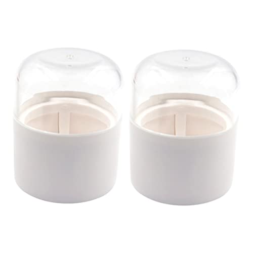 DRESSOOS 2stücke Make-up-schwammhalter Kosmetik-eierbox Make-up-ei Container Make-up-etui Make-up-accessoire Für Frauen Beauty-quasten Aufbewahrung Box von DRESSOOS