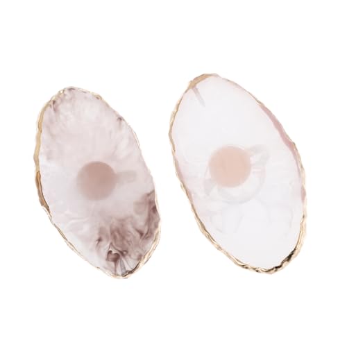 DRESSOOS 2stücke Nagel Ring Mischpaletten Aus Harz Für Farbmischungen Kompaktes Tablett Für Nagellack Gel Und Kosmetikprodukte Zum Mischen Unterwegs von DRESSOOS