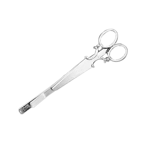 DRESSOOS 2stücke Silber Skelett Haarspangen Scherenform Scherenhaarnadeln Kopfbedeckungen Damen Mädchen Einfach Bedienen Langlebigen Gebrauch Passend Haarfarbe Attraktiv von DRESSOOS