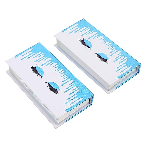 DRESSOOS 2stücke Tragbare Augenaufschläge Aufbewahrungsboxen Aus Papier Kreative Langlebige Verpackung Für Falsche Wimpern Schützt Und Organisiert Ihre Wimpern Für Täglichen Gebrauch von DRESSOOS