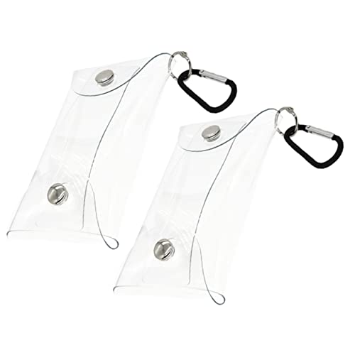 DRESSOOS 2stücke Tragbare Transparente Aufbewahrungstasche Für Kosmetika Schreibwaren Kleine Gegenstände Wiederverwendbar Kompakt Für Reisen Organizer Für Wickeltasche von DRESSOOS
