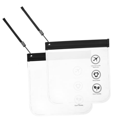 DRESSOOS 2stücke Transparente Reise-kosmetiktaschen Wasserdichter Kulturtasche Vielseitiger Organizer Für Make-up Und Toilettenartikel Für Reisen Camping Und Fitness von DRESSOOS