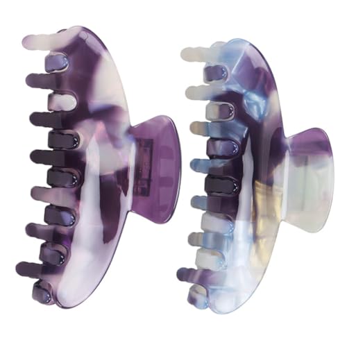 DRESSOOS 2stücke Violette Haarspangen Große Haarklammer Haarklammern Für Damen Dünnes Haar Dickes Haar Haaraccessoires Violette Haarklammer Zubehör Für Frauen von DRESSOOS