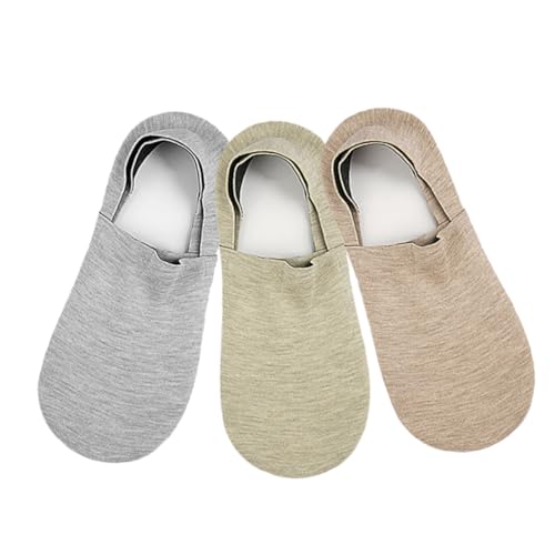 DRESSOOS 3paare Kurze Damen-sneaker-socken Aus Kaschmir Rutschfest Mit Warm Und Atmungsaktiv Pastellfarben Für Freizeit Und Sport von DRESSOOS