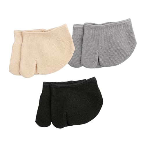 DRESSOOS 3paare Unsichtbare Socken Absatz Für Damen Schweißabsorbierende Halbsocken Atmungsaktive Zehensocken High Heel-vorfußsocken Für Sandalen von DRESSOOS