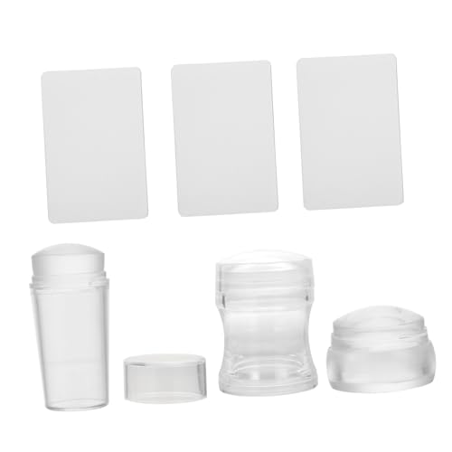 DRESSOOS 3er Set Nagelstempel Maniküre Set Mit Schabern 6 Teile Kurzer Transparenter Stempel Runder Transparenter Stempel Transparenter Stempel Für DIY Nageldesign DRESSOOS 3er Set Nagelstempel Maniküre Set Mit Schabern 6 Teile Kurzer Transparenter Stempel Runder Transparenter Stempel Transparenter Stempel Für DIY Nageldesign von DRESSOOS