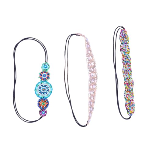 DRESSOOS 3stücke Teiliges Perlen-haarbänder Für Damen Handgefertigte Elastische Haaraccessoires Für Hochzeiten Und Besondere Anlässe Elegantes Design Für Stilvolle Frisuren von DRESSOOS