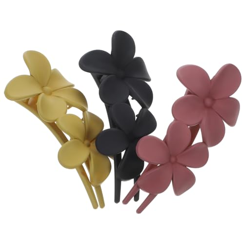 DRESSOOS 3stücke Blume Haarclips Damen Krokodilklemmen Dekorative Haarspangen Rutschfeste Haar Styling Zubehör von DRESSOOS