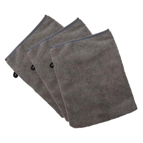 DRESSOOS 3 Stück Gesichtsreinigungshandschuhe Mikrofaser Make Up Entferner Wiederverwendbare Peelinghandschuhe für Sanfte Gesichtsreinigung für Augen Make Up und Geschmeidige Hautpflege von DRESSOOS