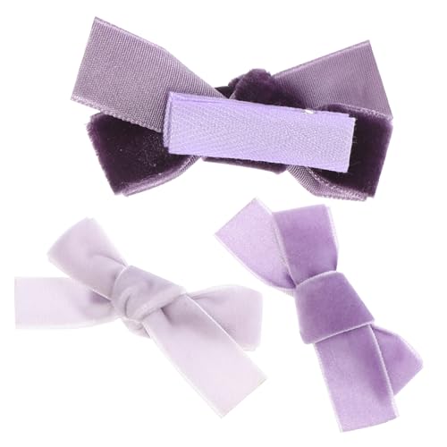 DRESSOOS 3 Stück Kleine Schleifen Haarspangen für Mädchen Entenschnabel Haarclips Süße Haarschmuck für Kinder Dekorative Haaraccessoires für Partys und Alltag von DRESSOOS