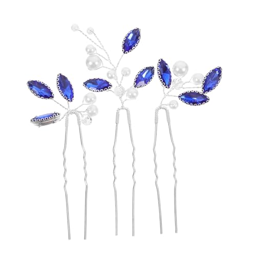 DRESSOOS Glamouröse Haarnadel Mit Strasskristallen 3er-set Haarnadeln Für Damen Haarschmuck Für Formelle Anlässe Partys Und Hochzeiten von DRESSOOS