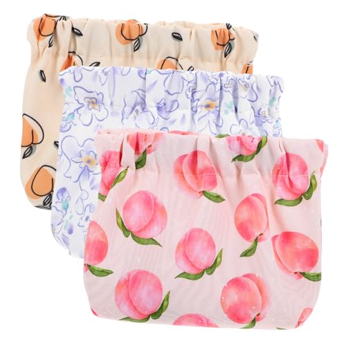 DRESSOOS 3stücke Teiliges Kosmetiktaschen Damen Tragbare Make-up Aufbewahrungstasche Kleine Handtaschen Organizer Für Lippenstifte Und Schlüssel Stylisches Design Für Unterwegs Und von DRESSOOS