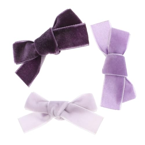 DRESSOOS 3stücke Teiliges Süße Kleine Haarspangen Mit Schleife Für Mädchen Praktische Und Leichte Haarschmuck-clip Für Geburtstagsfeiern Und Anlässe Farbverlauf von DRESSOOS