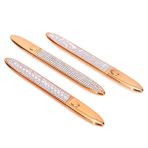 DRESSOOS 3 Stück Teiliges Eyeliner Gelstift Wasserfest mit Glitzer Weicher Spitzenapplikator Schnelltrocknend Langlebig und Natürlich für Präzise Augen Make Up bei Frauen von DRESSOOS