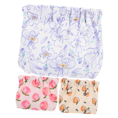 DRESSOOS Make-up-Tasche S Für Damen 3-teiliges Set Lippenstifthalter Und Kleingeldbörse Modische Mini-Kosmetiktasche von DRESSOOS