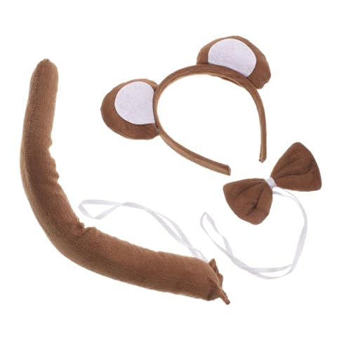 DRESSOOS 3 Teiliges Set Für Cartoon Affen Kostü Mit Haarreif Fliege Und Für Karneval Geburtstagsfeiern Und Kostümpartys DRESSOOS 3 Teiliges Set Für Cartoon Affen Kostü Mit Haarreif Fliege Und Für Karneval Geburtstagsfeiern Und Kostümpartys von DRESSOOS